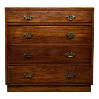 Antique Golden Oak Bedroom Chest of Drawers For Sale