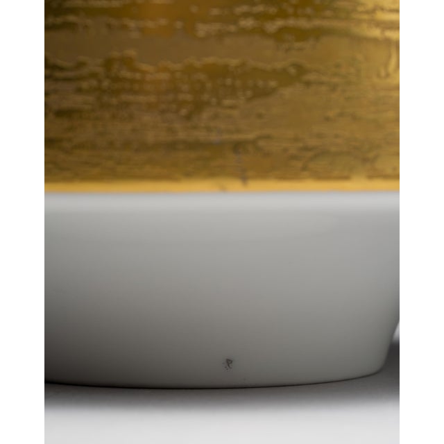 White and Gilt Porcelain Vases by Heinrich Selb, Germany, 1960s, Set of 2 For Sale - Image 15 of 18