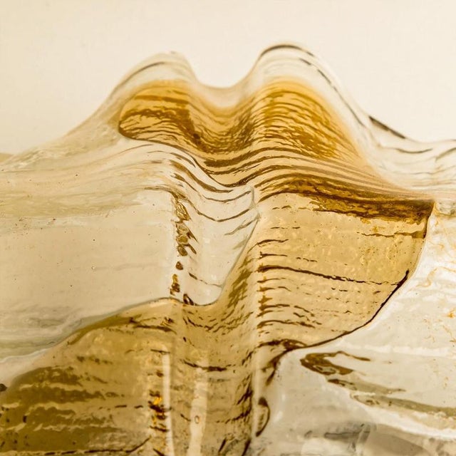 Beautiful wall light, gorgeous and stylish, manufactured by kalmar franken, austria, 1960s. With white colored backplate....