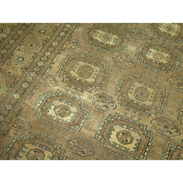 Zabihi Collection Tribal Oversize Antique Ersari Carpet - 13'10" x 23'5" For Sale - Image 10 of 12