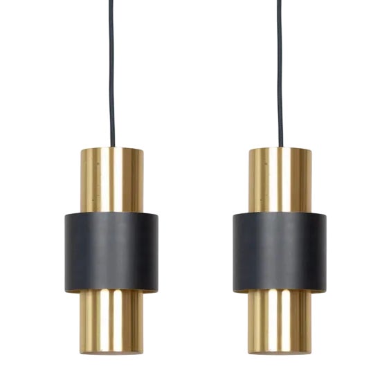 Etna Lamps by Jo Hammerborg for Fog Og Morup,1960, Set of 2 For Sale