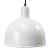 Vintage Industrial White Enamel Factory Hanging Light Pendant For Sale - Image 4 of 5