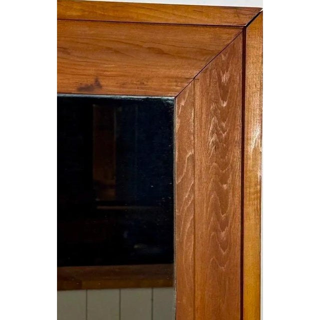 Rare Mid-19th Century American Pine Ogee Mirror With Original Mercury Glass For Sale - Image 4 of 12