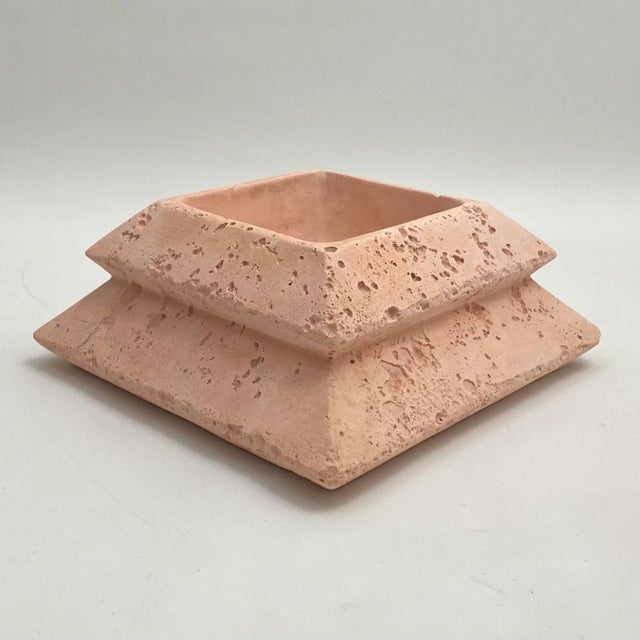 1986 Jaru Stone Ceramic Stepped Catchall For Sale - Image 13 of 13