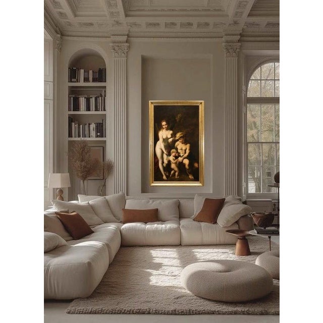 Antonio Allegri, The Education of Love, 1700, Oil on Canvas, Framed For Sale - Image 13 of 16