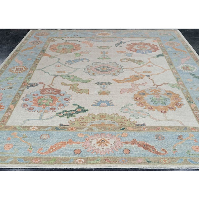 Turkish Oushak Square Rug 8'7" x 9'10" #20426 Explore a curated collection of hallway runners, wool rugs, and handmade...