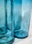 Mediterranean Blue Blown Glass Tumblers- Set of Four For Sale - Image 4 of 11