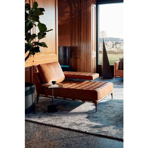 Prive Armchair in Steel and Leather by Philippe Starck for Cassina For Sale - Image 3 of 11