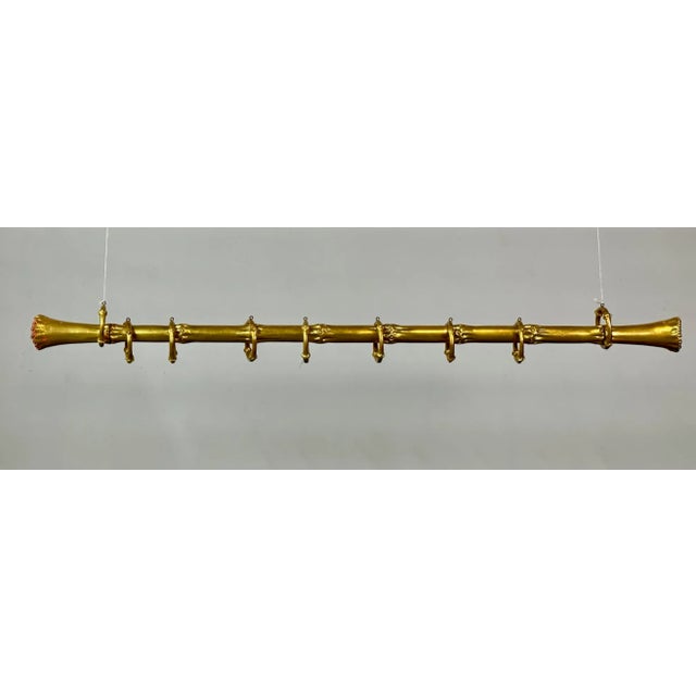 Hollywood Regency Set Two Custom Hollywood Regency Curtain Rods by Joseph Biuno, Handmade, 23Kt For Sale - Image 3 of 13