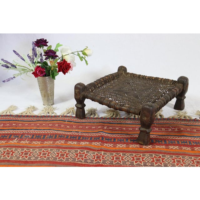 19th Century Low Cedar Stool, Nuristan, 1890s For Sale - Image 5 of 16