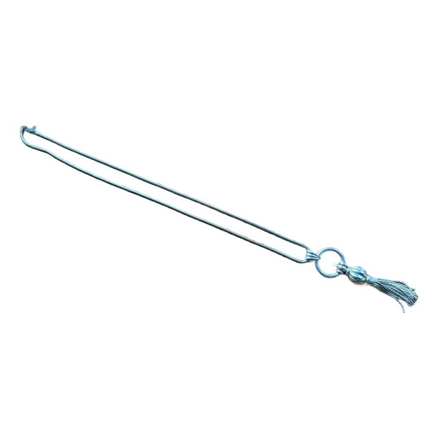 1990s Tiffany Sterling Silver Tassel Necklace For Sale