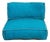Vintage Hand-Stitched Vibrant Turquoise Floor Seating Set For Sale
