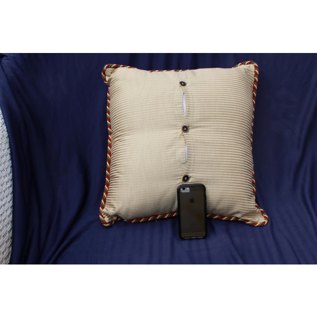 Late 20th C. Custom Pillow For Sale In San Diego - Image 6 of 7