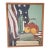 Mid-Century Patriotic Still Life Oil on Canvas Free Shipping! For Sale