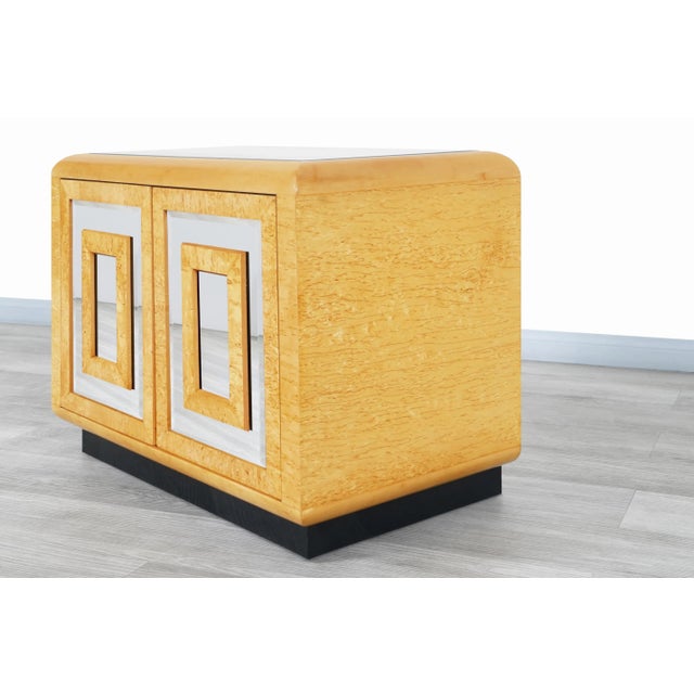 1970s Vintage Burl Wood Nightstands by Romweber Furniture Co. For Sale - Image 10 of 13