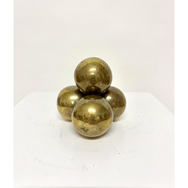 Sculptural Brass Paperweight from Gusum, 1960s For Sale - Image 4 of 6