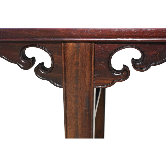 Chinese Antique Wine Console Table Solid Wood Single Board Elegant Ming For Sale - Image 10 of 18