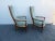Wood Mid 20th Century Louis XVI Fruitwood Tufted Chairs-a Pair For Sale - Image 7 of 8