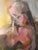 1960s Large Picasso Style Mid-Century Modern Oil on Board of Women For Sale - Image 5 of 13