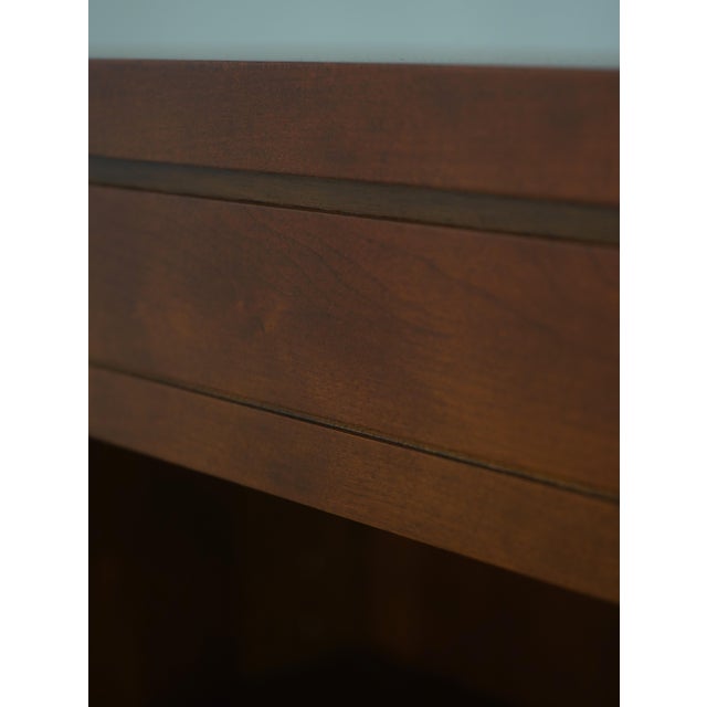 Brown Pair of Stickley Cherry Open Bookcases For Sale - Image 8 of 11