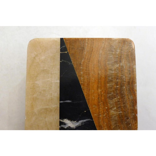 Art Deco Bookends in Marble and Onyx Block, 1930s, Set of 2 For Sale - Image 12 of 13