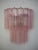 Murano Glass Tube Wall Sconces with Pink Glass Tubes, Set of 2 For Sale - Image 4 of 13