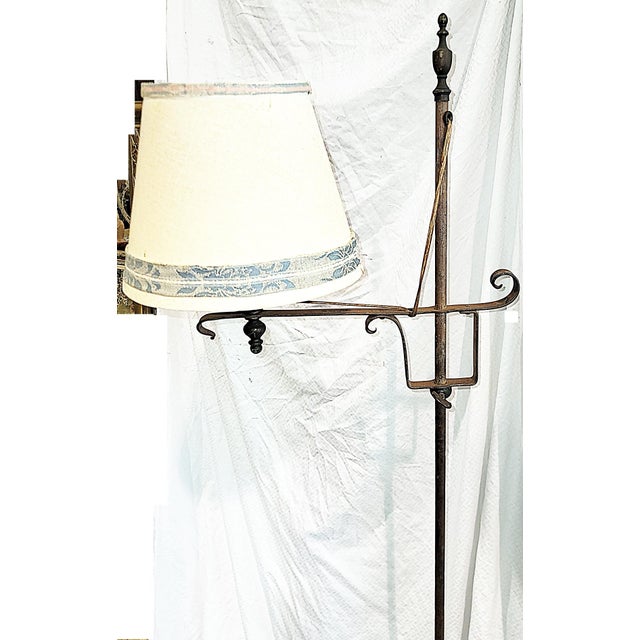 American 1930s Metal FLoor Lamps, a Pair For Sale - Image 3 of 5