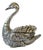 1880’s Victorian Meriden Britannia Quadruple Plate Figural Swan Covered Vessel For Sale