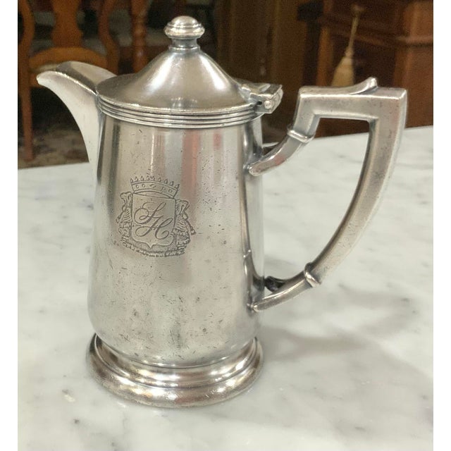 International Silver Vintage Savoy Hilton Hotel Silver Soldered Teapot, 16 Oz. International Silver Co. Hotelware for Collectors, Tea Time, Vintage Vignettes - See Pics! For Sale - Image 4 of 10