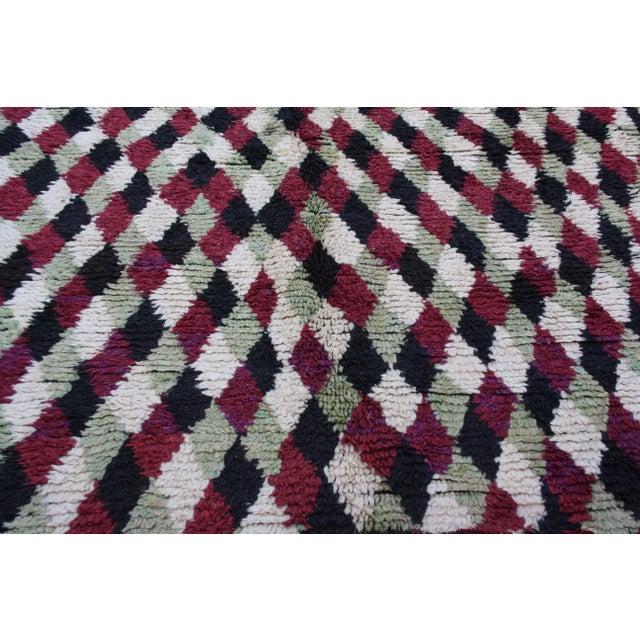 Mid-Century Modern Mid 20th Century Moroccan Rug- 8' X 5'4'' For Sale - Image 3 of 3