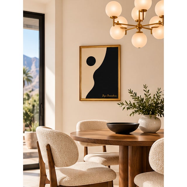 Black Title Sun Rising, Framed Modern Painting by Bryan Boomershine For Sale - Image 8 of 8