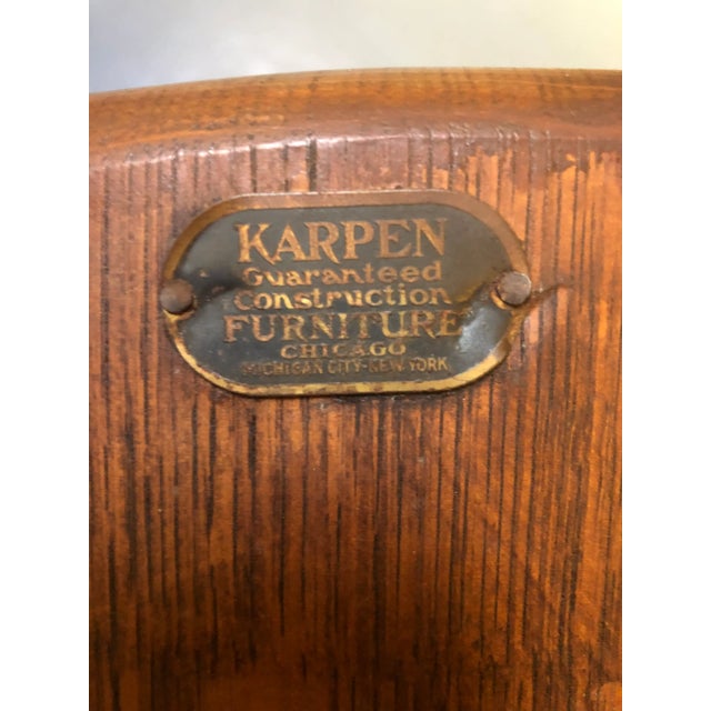 Pair of American Bow Back Oak Windsor Armchairs Early 1900s For Sale - Image 12 of 12