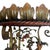 Art Nouveau Italian Lacquered Wrought Iron Corner Shelves, 1910s, Set of 2 For Sale - Image 3 of 8