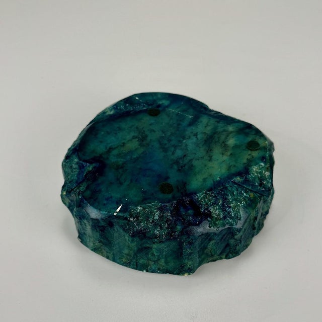 1960s Mid-Century Modern Green Alabaster Ashtray by Romano Bianchi, 1960s For Sale - Image 5 of 6