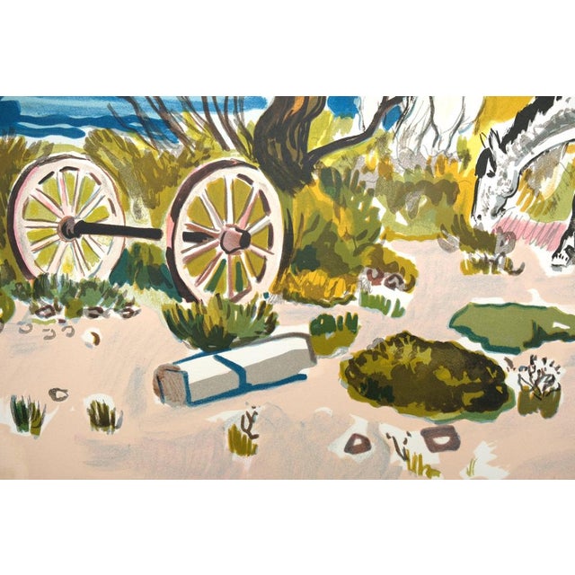 Modern Yves Brayer, Cheval au bord de l'étang, Lithograph For Sale - Image 3 of 8