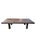 Sculptural Suar Wood Coffee Table With Espresso Burnt Finish, Carved Detail For Sale - Image 4 of 8