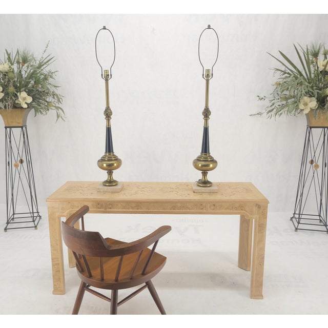 Mid-Century Modern Pair of Mid Century Modern Brass Vase Shape Table Lamps Stiffel MINT! For Sale - Image 3 of 14