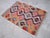 Hot Pink Handmade Turkish Kilim Rug Diamond Pattern Area Rug - 3'7" X 4'10" For Sale - Image 8 of 13