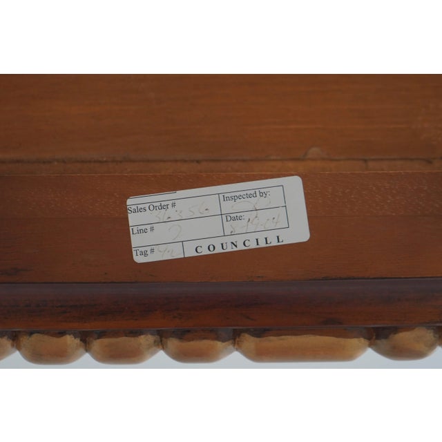 Councill Craftsmen Regency Style Glass Top Console Table For Sale - Image 12 of 12