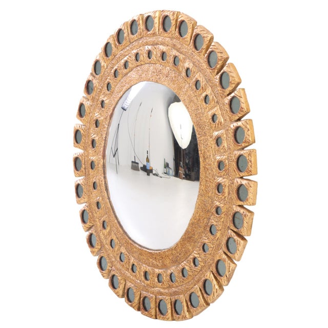 Line Vautrin A Gray Glass and Resin Mirror, in the Manner of Line Vautrin. For Sale - Image 4 of 7