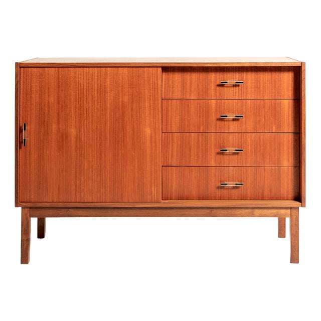 Vintage Scandinavian Teak Sideboard, 1950s For Sale