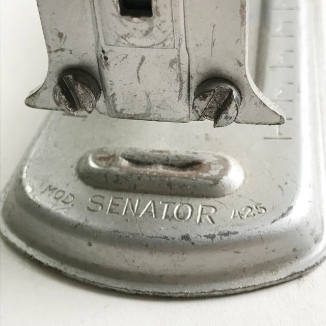 Metal Vintage Silver Mod Senator 425 Stapler For Sale - Image 7 of 7