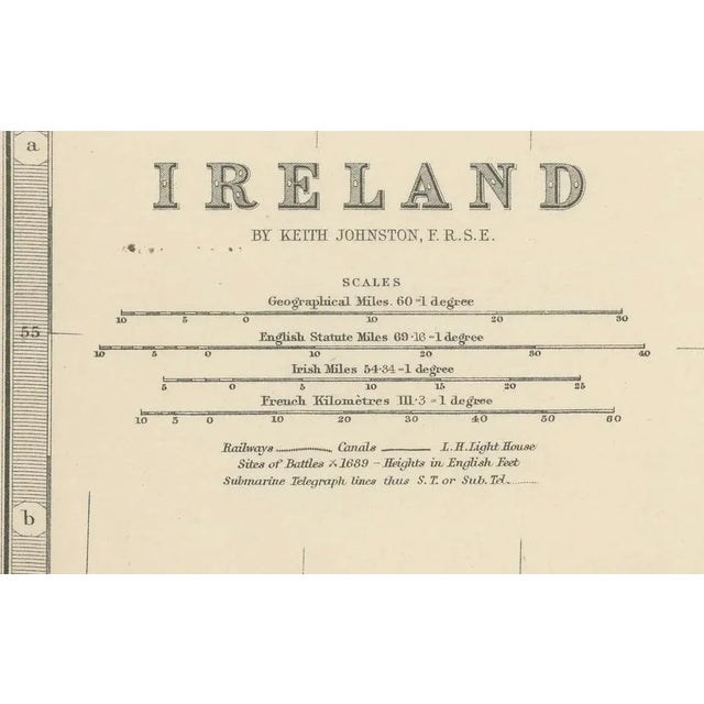 Antique Map of Ireland, 1903 For Sale - Image 9 of 10