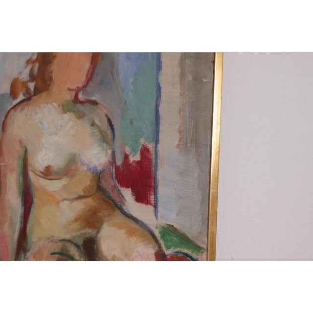 Holger Almqvist, Model Study, 1938, Oil on Panel For Sale - Image 6 of 18