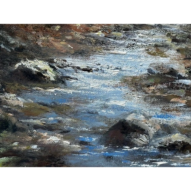 1990s Oil Painting Scottish Highlands Sheep Grazing Ben Nevis Range by Wendy Reeves C1990's Framed For Sale - Image 5 of 12