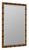 The Theodore Wall Mirror features a rich brown resin frame with bamboo-inspired detailing and beveled glass for an...
