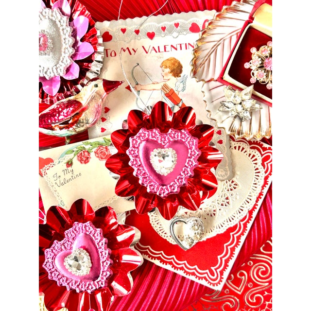 This listing is for one ornament. It was made by me for my company, Black Market Creative. This artisan-made Valentine...