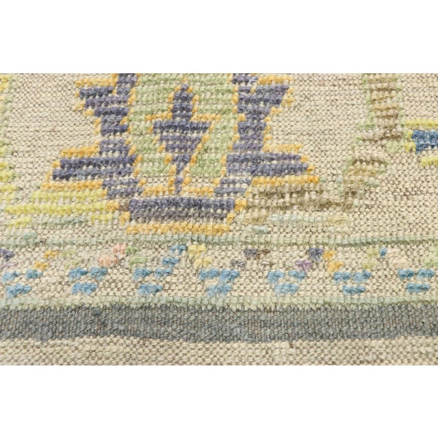 Vintage Pastel Turkish High-Low Rug, 08'05 X 10'07 For Sale - Image 4 of 9