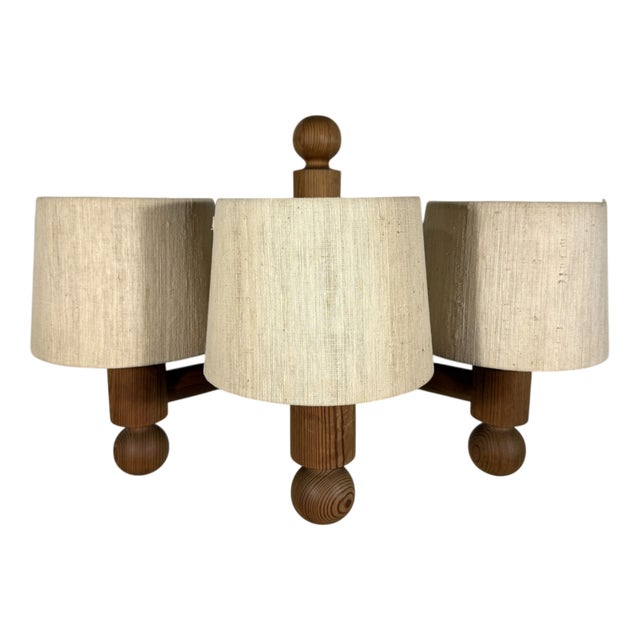 Vintage Pinus Wall Lamp by Uno Kristiansson for Luxus, 1960s For Sale