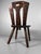 Wood Japanese Wooden Chair with Kamakura-Bori Carving, 1950 For Sale - Image 7 of 9